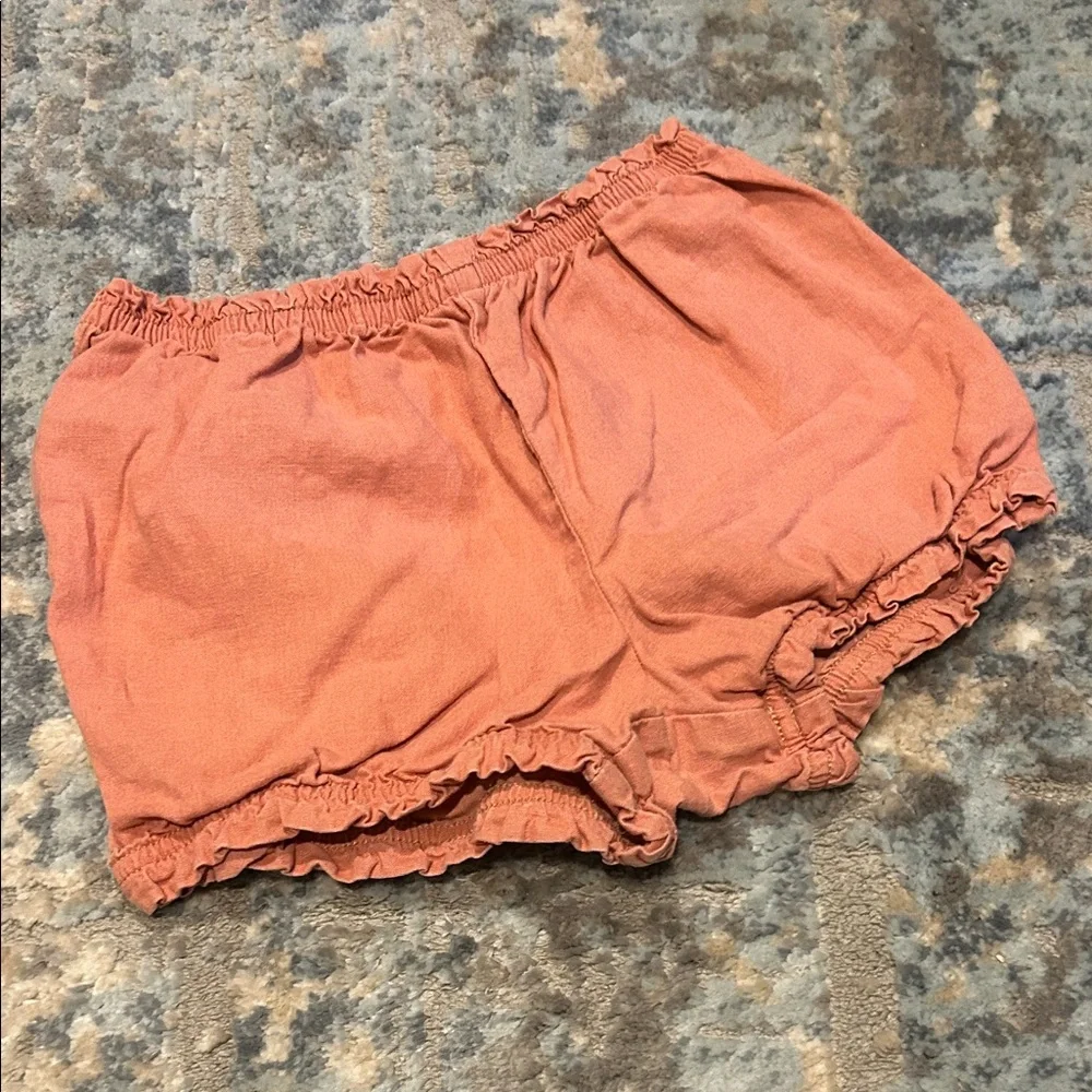 Ruffled Coral Kids Shorts - Picture 1 of 2